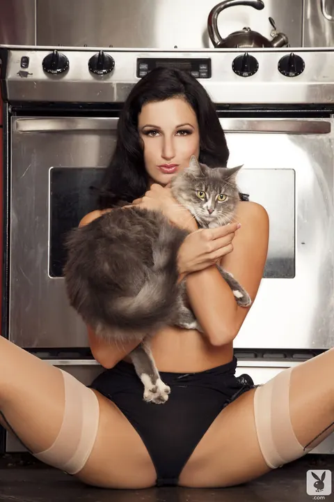 Nicolette Novak: Brunette with Big Natural Tits Drenches Her Body in Milk – photo 5 of 17