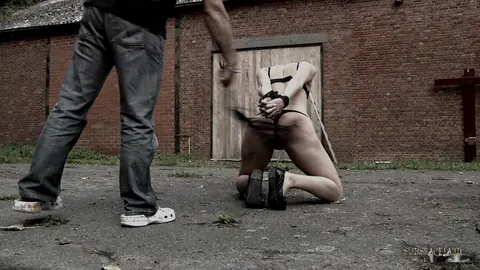 Mia Phoenix: Short-Haired Brunette Endures Public BDSM and Sucks Cock Outdoors – photo 6 of 17