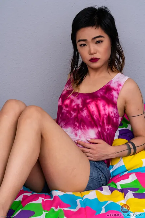 Roxane Lee: Thick Asian Brunette Spreads Her Big Ass and Pussy – photo 1 of 21