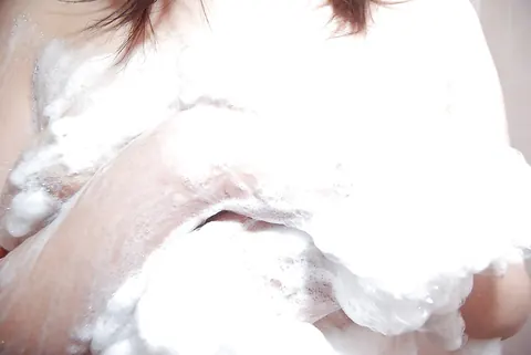 Slim Asian Babe Strips and Fingers Her Hairy Pussy in the Bathroom – photo 3 of 16
