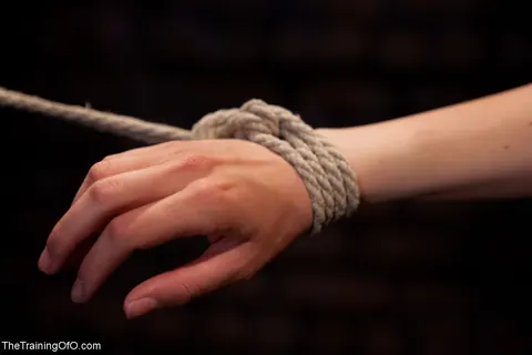 Sloane Soleil: Redhead in Bondage Spreads Her Hairy Pussy – photo 2 of 21