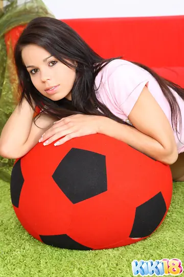 Ferrera Gomez – Skinny Brunette in Socks Fingers Herself and Spreads Wide