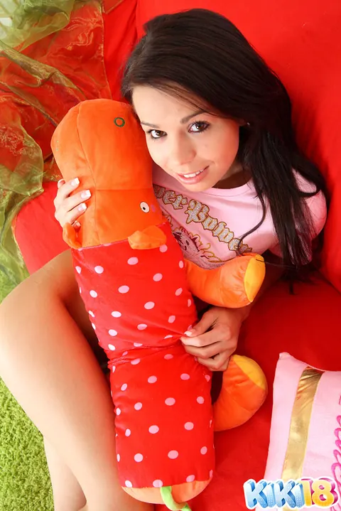 Ferrera Gomez: Skinny Brunette in Socks Fingers Herself and Spreads Wide – photo 6 of 15