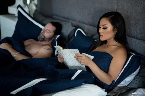Kaylani Lei: Asian MILF in Red Latex Boots Takes a Facial – photo 1 of 21