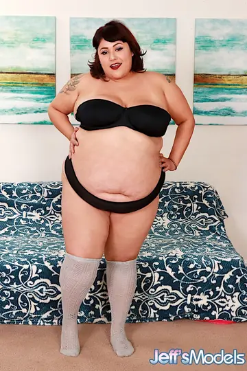 Busty Latina MILF in Knee Socks Uses a Dildo