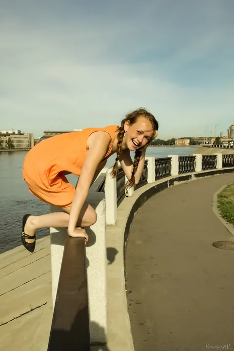 Pigtailed PAWG Flashes Her Big Ass and Small Tits in Public – photo 20 of 21