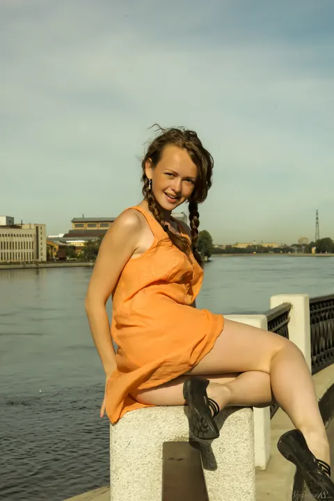 Pigtailed PAWG Flashes Her Big Ass and Small Tits in Public – photo 21 of 21