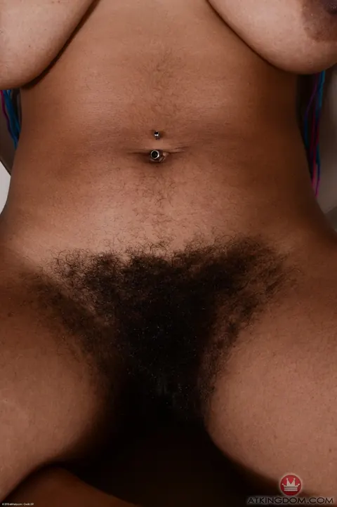 Oya: Ebony Brunette with Big Tits Spreads Her Hairy Pussy – photo 20 of 20