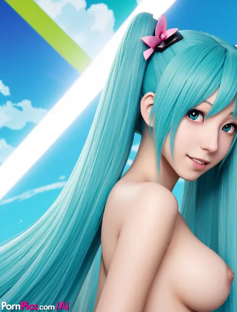 AI-Generated Woman Poses Nude and Spreads Outside – photo 10 of 11