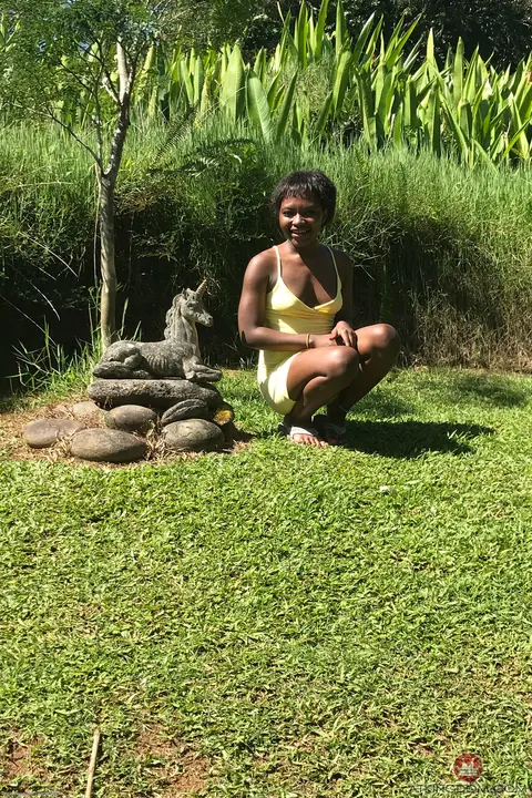 Noemie Bilas: Petite Ebony Brunette Spreads Her Pussy and Shows Her Feet Outdoors – photo 13 of 20