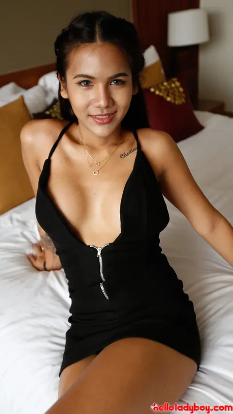 Busty Asian Trans Woman Poses Nude in a Hotel – photo 11 of 20