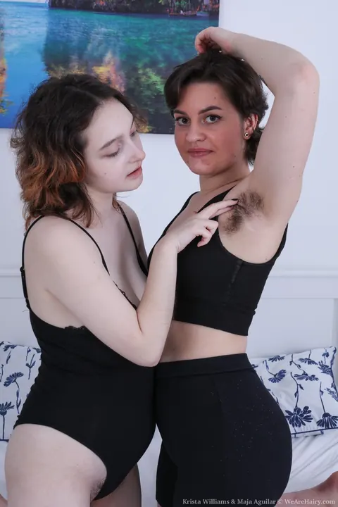 Krista Williams: Short-Haired Brunettes Share a Dildo in Bodysuits – photo 3 of 21