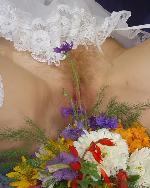 Maid in High Heels Spreads Her Hairy Pussy in the Bathroom – photo 11 of 20