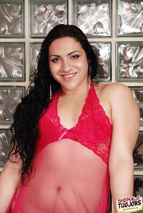 Latina Trans Woman Models Lingerie and Bares Her Body – photo 2 of 16