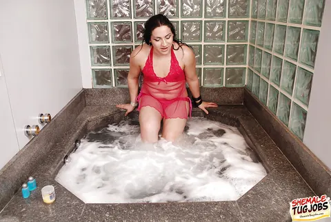 Latina Trans Woman Models Lingerie and Bares Her Body – photo 8 of 16