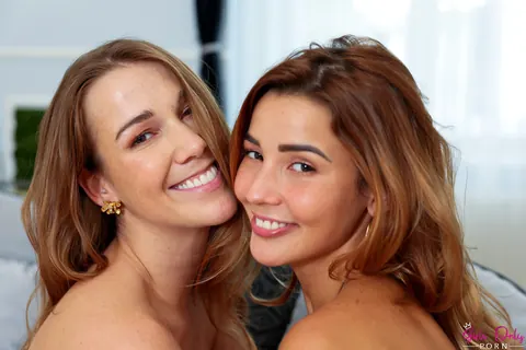 Agatha Vega: Brunette Latina and Czech Lesbians Use a Dildo in Lingerie – photo 16 of 16