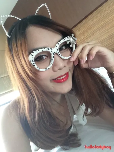 Asian Trans Woman Strips Nude, Poses and Turns for Camera – photo 1 of 21