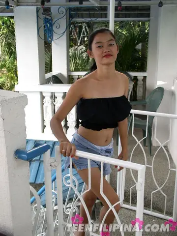 Busty Asian Babe Gives a Titjob and Gets Fucked on the Patio