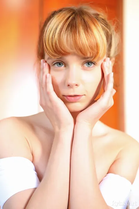 Marta Gromova: Redhead with Short Hair Pulls Her Panties Aside – photo 6 of 16