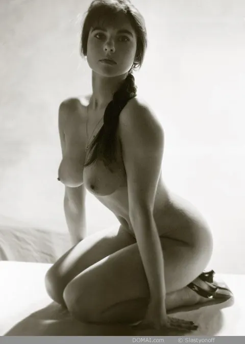Woman with Pigtails and Big Tits Poses in High Heels – photo 15 of 20