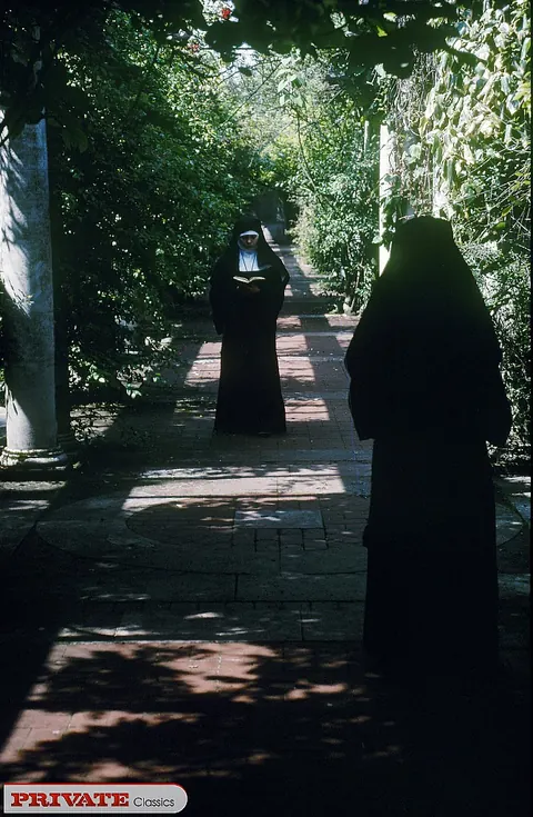 Hairy Women in Stockings and Nun Uniforms Suck BBC and Take a Strap-On – photo 2 of 11