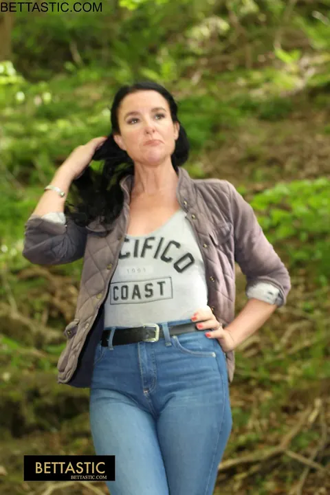 Brunette MILF Poses in Clothes and Shows Her Mature Curves – photo 1 of 15