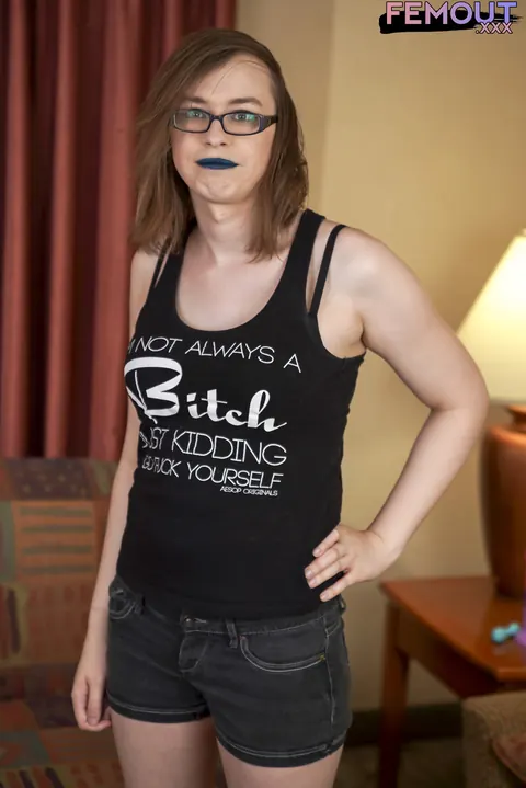 Thick Trans Woman Poses Nude Showing Her Big Ass and Cock – photo 2 of 16