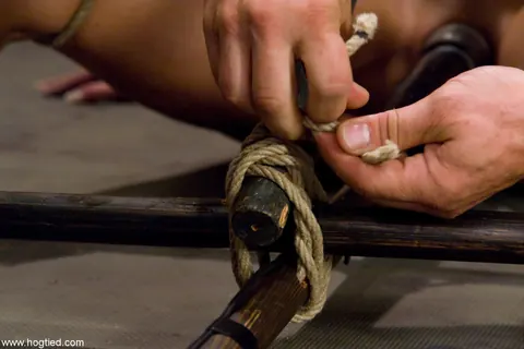 Christina Carter: Brunette MILF with Enhanced Tits Bound in Rope Bondage – photo 6 of 21
