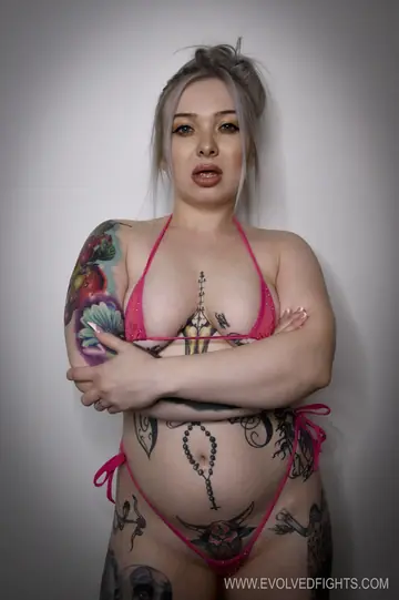 Kaiia Eve – Tattooed Brunette Wrestler Strips and Gets Fucked Doggy Style