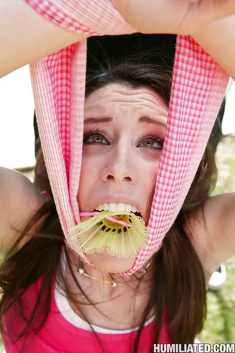 Janie Jones: Brunette Takes Anal Outdoors and Swallows Cum – photo 2 of 16
