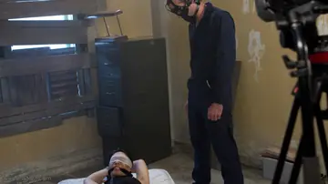 Trans Woman River Stark Dominates a Nude Man in Femdom Play