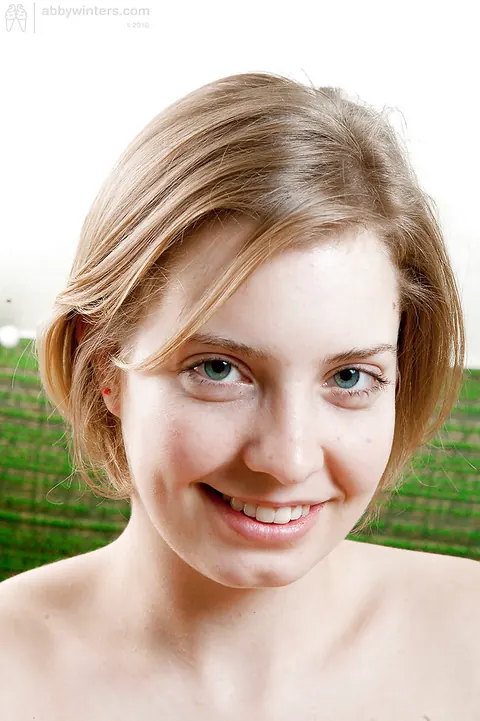 Kara Dashka: Blonde Short-Haired Babe in Socks and Panties Spreads Her Hairy Pussy – photo 16 of 16