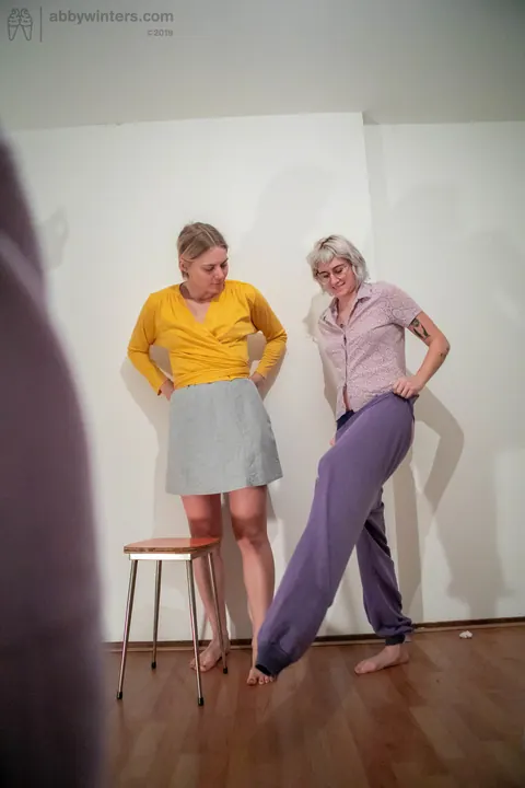 Mae Lynn: Two Australian Blondes Kiss and Strip Out of Their Dresses – photo 19 of 21