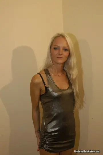 Layla Pink – Mature Blonde in Panties Takes Facials and Cum on Her Clothes from a Group