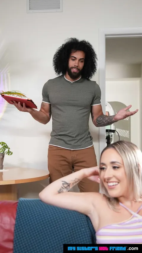 Brookie Blair: Petite Blonde Sucks and Rides a Black Cock – photo 8 of 21