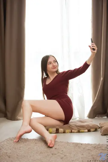 PAWG Undresses and Fingers Her Shaved Pussy
