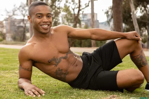 Man Strips Nude and Poses on the Sofa – photo 4 of 20