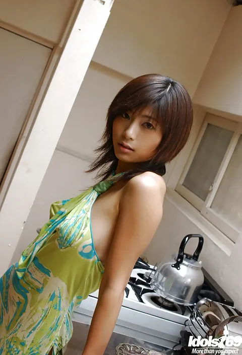 Rin Suzuka: Japanese Brunette Reveals Her Big Tits and Removes Her Panties – photo 3 of 15
