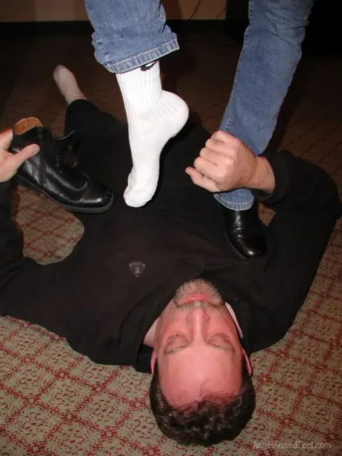 Mature Blonde PAWG Tramples Him in Boots and Jeans – photo 9 of 15