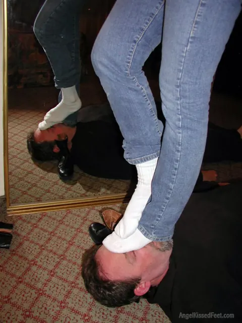 Mature Blonde PAWG Tramples Him in Boots and Jeans – photo 15 of 15