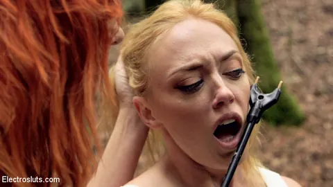 Maitresse Madeline Marlowe: Mature Blonde Takes a Strap-On Anal from Redhead in the Forest – photo 1 of 15