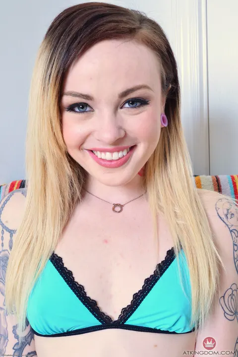 Chloe Carter: Petite Redhead in a Bikini Spreads Her Pussy and Ass Cheeks – photo 1 of 21