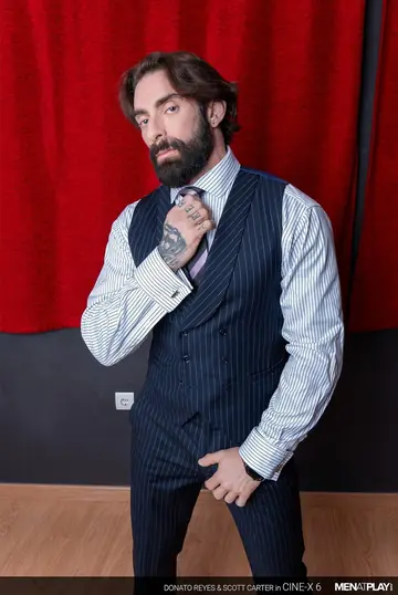 Two Men in Suits Suck Cock and Fuck Bareback Until They Cum