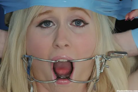 Satine Spark: British Blonde Restrained in Heels Spreads Her Hairy Pussy for Lesbian Partner – photo 10 of 16
