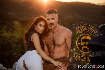 Latina in Boots Rides Anal Cowgirl and Takes It Doggy on a Motorcycle