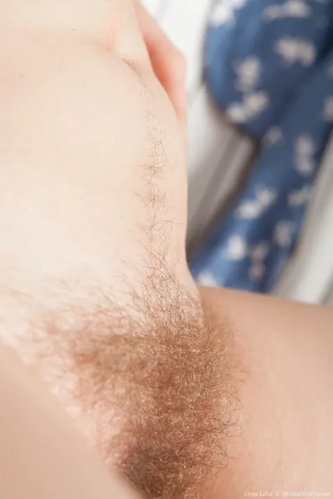 Lena Lake: Busty Redhead in Heels Flaunts Her Hairy Pussy and Spreads Wide – photo 15 of 16