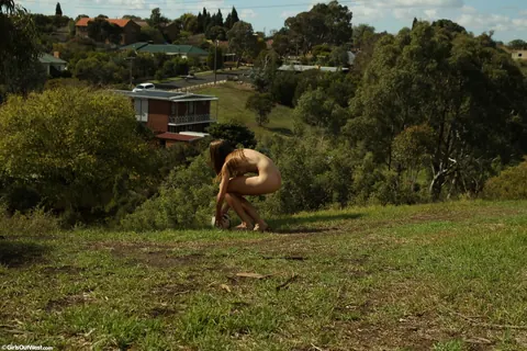 Australian Brunette Strips Nude in the Forest After Soccer – photo 16 of 21