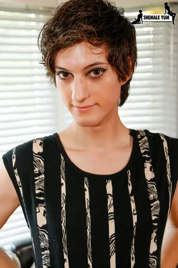 Trans Woman Strips Nude and Spreads Her Thighs