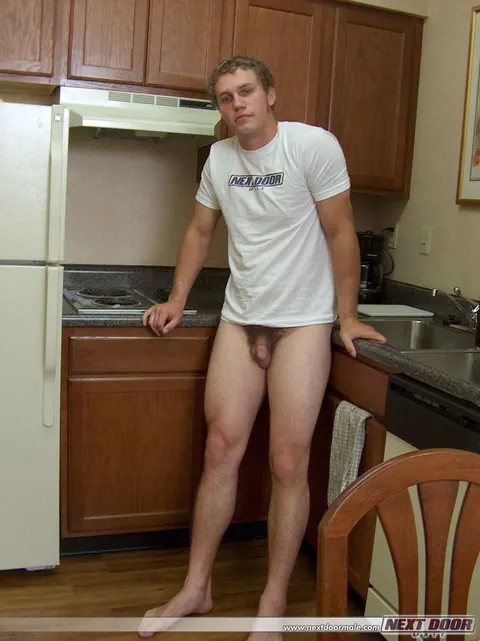 Amateur Guy Strips Nude and Shows His Hard Cock – photo 12 of 21