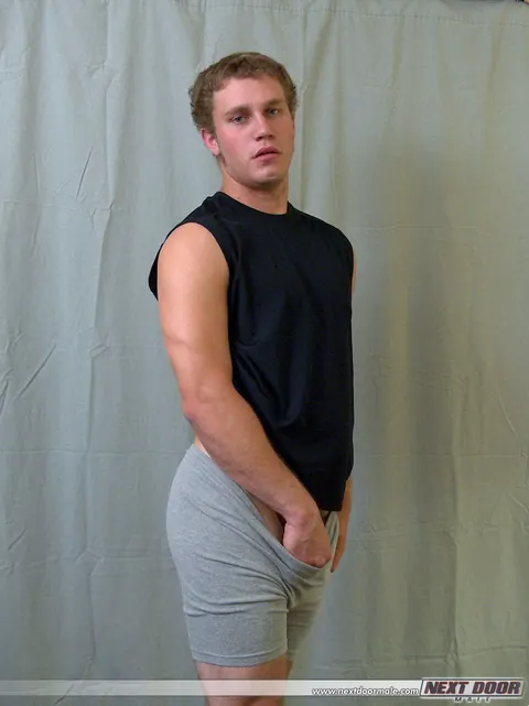 Amateur Guy Strips Nude and Shows His Hard Cock – photo 10 of 21